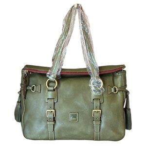 Dooney & Bourke NWT Florentine  Double Strap Tassel Satchel MSRP$398